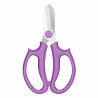 Ciseaux floraux industriels K196 en acier inoxydable de haute qualité, durables, colorés, pour jardinage, outils de fleuriste DIY OEM