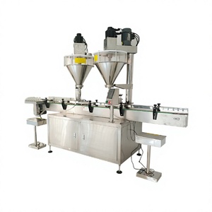 Máquina Envasadora de Polvo de Doble Cabezal Totalmente Automática para Café, Proteínas y Especias con Control PLC, Rodamientos, Fácil Operación y Bajo Ruido para Fábrica - Product Image 1