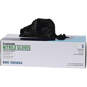 Guantes de Nitrilo Negros Sin Polvo Boardwalk Serie 396, 4.4 Mil de Grosor, 9.5 Pulgadas de Largo, Desechables, Talla Pequeña, 100/Caja - Product Image 2