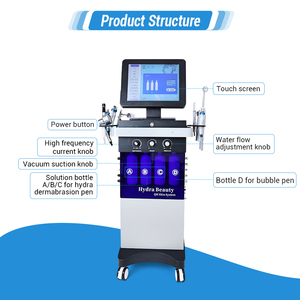 Nouvelle machine <span class=keywords><strong>de</strong></span> beauté pour la peau avec microdermabrasion au diamant Hydra, 15 en 1, verticale, avec masques <span class=keywords><strong>LED</strong></span> - Product Image 4