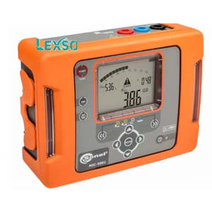 Medidor de resistencia de aislamiento Lexso Mic 5001 con estuche de transporte y cables de prueba para pruebas eléctricas - Product Image 2