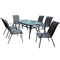 Neues Produkt für verschiedene Szenarien: geeignetes Tisch- und Stuhlset aus echten Materialien für den Freizeitbereich im Freien.
