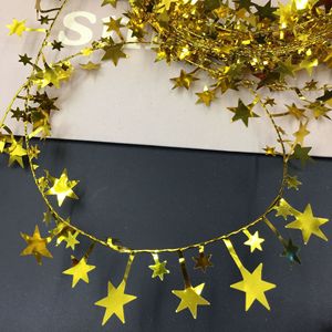 7.5m Wire Star Tinsel <b>Garland</b> Multi Color Metallic Star Wire Wreath for <b>Christmas</b> Tree Window DIY Holiday Hanging Decor - Product Image 4