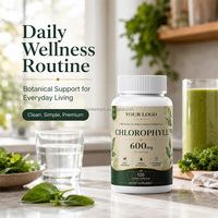 Capsules de Chlorophylle 600MG à Marque Blanche OEM/ODM, Antioxydant, 120 Capsules de Feuilles de Persil, Complément Alimentaire pour Adultes