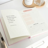 Journal inspirant pour les soins personnels, avec couverture rigide, impression sur papier personnalisée, agenda de planificateur quotidien
