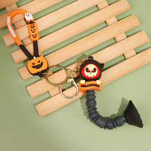 Llaveros de Personajes de Dibujos Animados al por Mayor, Calabaza Fantasma, Cadena de Personajes de Primavera y Halloween, Películas de Terror, Llaveros Divertidos - Product Image 4