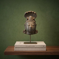 Réplique de Shiva Lingam avec Nandi et Serpent, du 13ème au 15ème siècle, artefact sacré hindou, décoration religieuse de temple