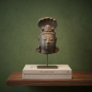 Réplique de Shiva Lingam avec Nandi et Serpent, du 13ème au 15ème siècle, artefact sacré hindou, décoration religieuse de temple - Product Image 1