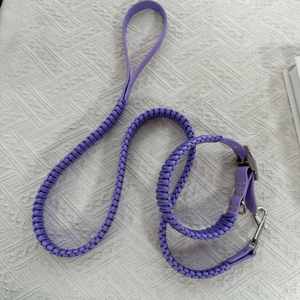 Set kerah dan tali anjing kustom desain mewah & tahan lama Premium UNTUK penggunaan sehari-hari dipersonalisasi dengan nama anjing Anda - Product Image 6