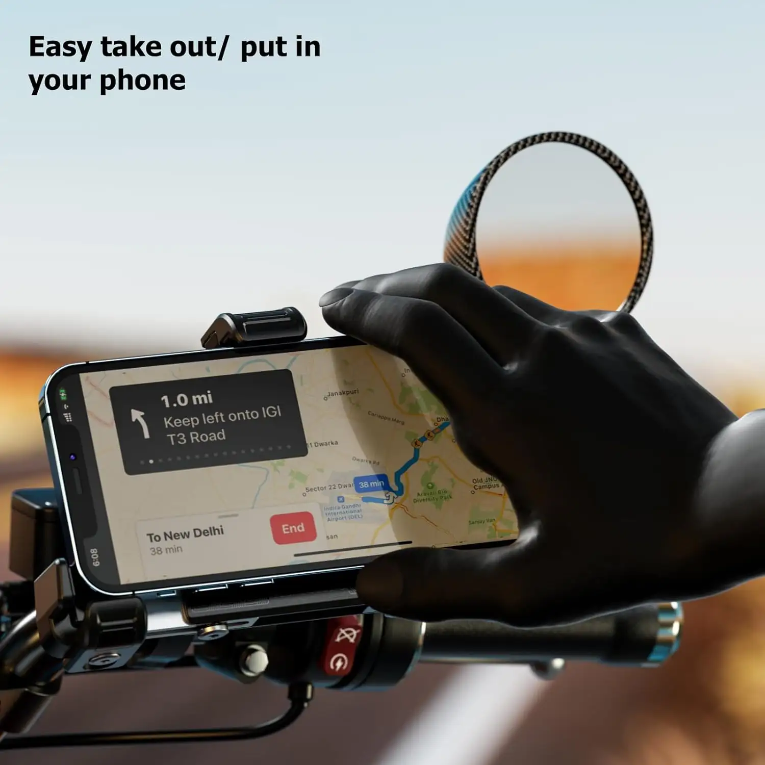Motorrad stoßfestes Zubehör, Motorrad spezielle Smart-Halterung, Fahrrad spezielle Handyhalterung