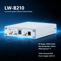 Carte de développement LUOWAVE LW-B210 2T2R SDR Linux embarqué UHD/GNURadio 5V USB 3.0 FPGA/CPLD compatible Ettus B210 70MHz-6GHz