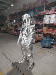 Factory Sale EN11612 Aluminized Anti-radiant Heat Fire Proximity Suit Heat Insulation Fireman Safety Suit Aluminized Clothes - Product Image 6