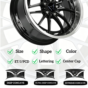 Moyeux en alliage d'aluminium de haute qualité 30 mm Finition argentée Forgés 35 mm ET Roues de voiture particulières pour modifications automobiles - Product Image 4