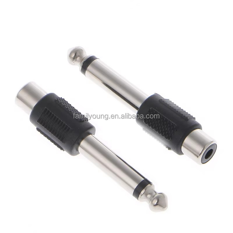 Adaptateur Connecteur Mono 6,35mm Mâle Vers Double Femelle – Uxcell, Neuf