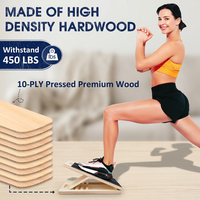 Planche inclinée portable en bois pour étirements des mollets, squats, étireurs de mollets, Pilates, équipement de fitness, planche inclinée réglable