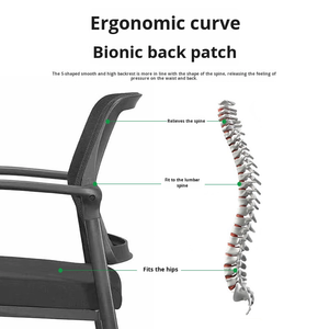 Silla de entrenamiento de malla apilable Silla DE TRABAJO DE MALLA plegable ergonómica con ruedas para oficina y sala de reuniones - Product Image 3