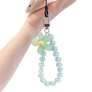 Cinghie da polso all'ingrosso bracciale con perline <span class=keywords><strong>di</strong></span> cristallo <span class=keywords><strong>portachiavi</strong></span> per telefono con ciondoli per telefono con catena <span class=keywords><strong>di</strong></span> telefoni cellulari alla moda <span class=keywords><strong>portachiavi</strong></span> per ragazza - Product Image 5
