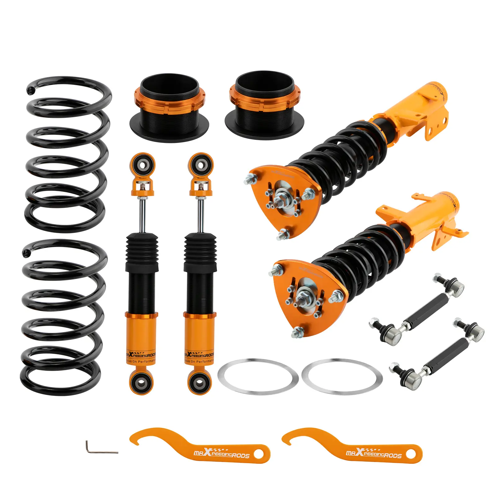 Full Adjustable Shock Absorber Suspension Kit for Honda Odyssey 1999-2004 Hard adjustable Coil Spring