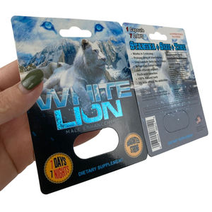 Großhandel Rhino 69 Rhino Pills Erektile Dysfunktion/3D-Karte Kapseln Verpackung/Display Papier boxen/Sex Pille Kapsel Silver Bulle - Product Image 5