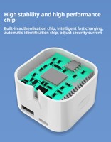Chargeur rapide transfrontalier double port A+C 35W, norme britannique, fabriqué en Chine, modèle Sx-20250516, tête de charge pliable pour iPhone 817