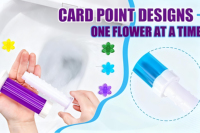 Nettoyant pour cuvette de toilettes en plastique portable personnalisable, pratique, efficace, anti-odeur, fleurs fraîches
