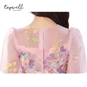 Robe à fleurs en tulle pour enfants - Product Image 4