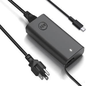 Dell Laptop Charger 65W Type C Power <b>Adapter</b> Fast <b>Charging</b> For Dell Computers With Smart Voltage Identification - Product Image 1