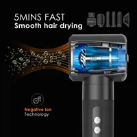 Kit d'outils capillaires multi-styler professionnel 7-en-1, sèche-cheveux électrique, brosse, lisseur, fer à boucler, peigne pour salon de beauté