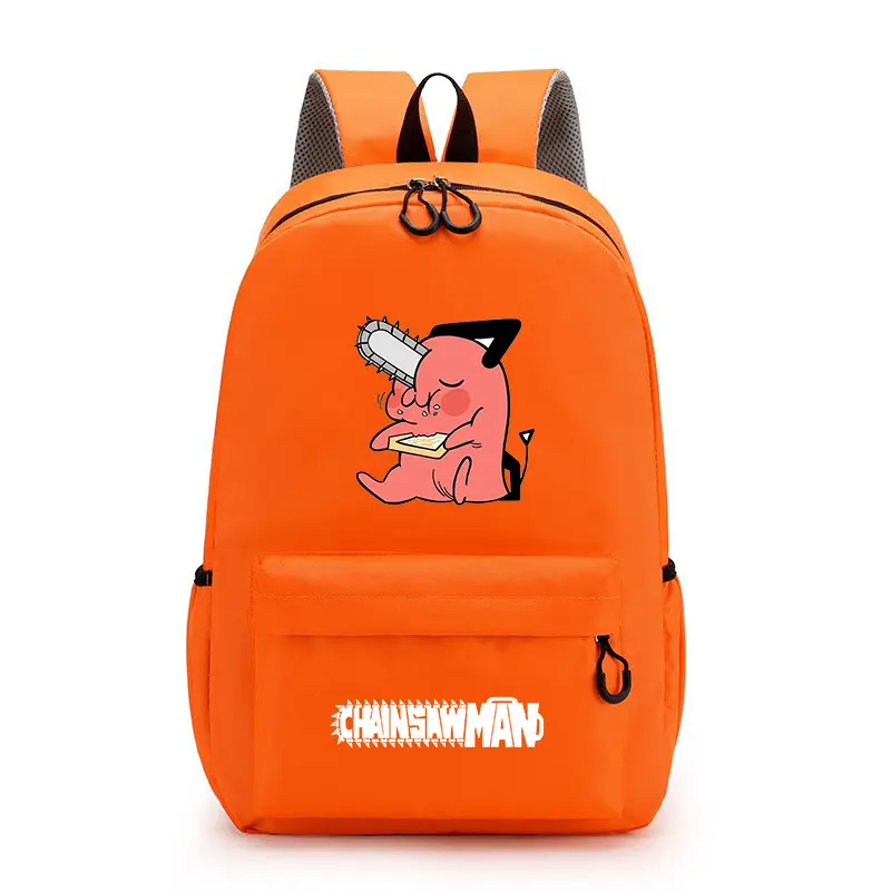 9スタイルアニメチェーンソーマンマキマデンジポチタスクールバッグ子供用バックパックポリエステルショルダーバッグ