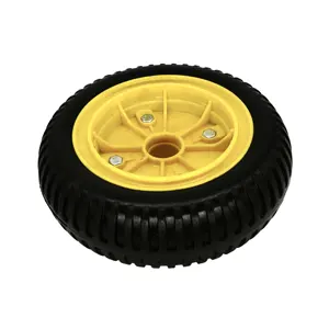 Uzzdss — roue semi-pneumatique en mousse hors sol, 10 pouces, 254mm, sans air