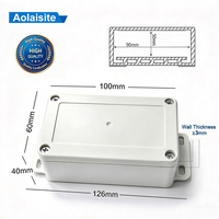 Boîtier de jonction en plastique PC ABS Aolaisite à surface grainée, étanche IP68, ignifuge, pour extérieur, usine OEM