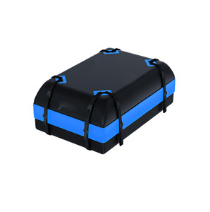 Free Sample 100% Waterproof 300L-400L Dual Side Opening Nylon Car <b>Roof</b> Top Cargo Carrier <b>Bag</b> with Reinforced Straps - Product Image 1