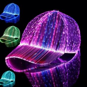 Custom Wholesale Waterproof New Design Fashion Hip Hop Baseball Hat Led <b>Light</b> up Hats With Custom Logo <b>Light</b> Led Party Hats - Product Image 1