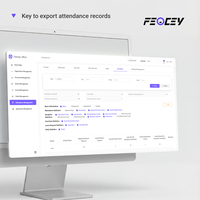 Système de contrôle d'accès biométrique multifonctionnel Feocey FC5005 AI avec reconnaissance faciale, pointage des heures et antivol en PVC