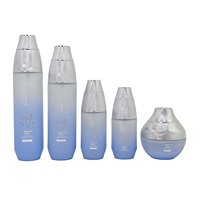 Flacon cosmétique en verre : tonique 120 ml, lait d'essence 100 ml, fond de teint, essence 50 ml 30 ml, crème pour le visage 50 g
