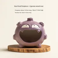 Brûleur d'encens en céramique de Dehua à gaz pour maison et bureau, écologique, pour purification aromatique, toutes saisons