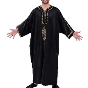 2023 new ramada wholesale Duba kaftan thobe for men women Africa new Islamic men's robe Morocco men's thobe