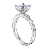 Anillo de compromiso, boda o aniversario Sun Star personalizado para mujer, de plata de ley 925, chapado en rodio/oro, geométrico y moderno.