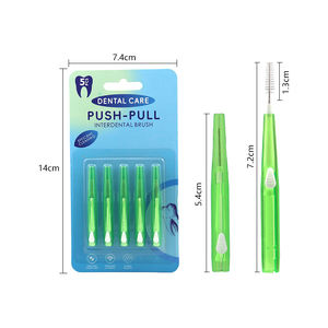 Cepillos interdentales portátiles con diseño Push-Pull para dientes, aparatos ortopédicos y trabajo <span class=keywords><strong>dental</strong></span> Conveniente para uso con una sola mano - Product Image 2
