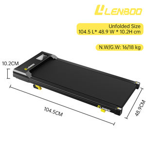 5% Incline White Walking Pad cinta de correr <span class=keywords><strong>220lbs</strong></span> capacidad portátil Mini escritorio cinta de correr con Control remoto y pantalla LED - Product Image 3