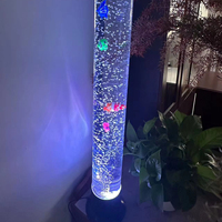 Lampe à bulles LED à colonne d'eau, commande tactile, intensité réglable, veilleuse pour la maison, chambre, salon, décoration intérieure