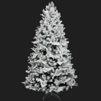 Blanc pliable pas cher 10FT 12FT 14FT géant commercial 7 pieds arbre de noël avec décoration