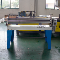 ZCJX Vente directe usine Machine à cintrer la tôle électrique à trois rouleaux 2*1300, Moteur 1.5KW, 0.5-2mm