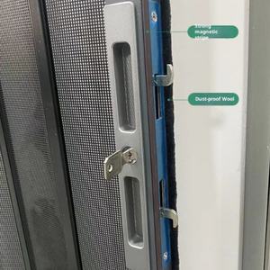 उच्च ग्रेड स्टेनलेस स्टील रिट्रेटेबल तह स्क्रीन दरवाजा विरोधी मच्छर कस्टम जाल घर के दरवाजे के लिए आसान - Product Image 3