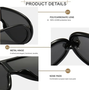 2025 Y2k <strong>Sunglasses</strong> Fashion Trendy Cute Plastic Funny <strong>Personalised</strong> Luxury Unisex Top One Piece Lens Oversized Shield <strong>Sunglasses</strong> - Product Image 6