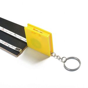 Universal Utility Measuring Tape Keyring and Spirit Level Device 1 Meter Retractable Tape Measure Keychain Attachment - Product Image 5