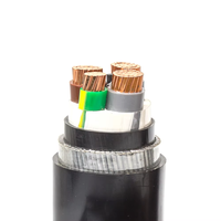 Cable de Potencia Blindado SWA con Aislamiento XLPE y Conductor de Cobre, 6/10kV, 3/4 Núcleos, Media Tensión, IEC 60502, Cable para Proyectos