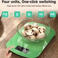 Speciale Aanbieding ABS Glas Platform 5Kg Voedsel Fruit Taart Koken Weegschaal Slimme Elektronische Digitale Keukenweegschaal