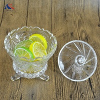 Brazilië Hot Selling Stand Bowl Voor Candy Clear Suger Potjes Draagbare Keuken Noten Gedroogde Balken Opslagcontainer
