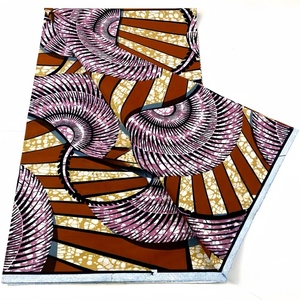 Tissu africain véritable <span class=keywords><strong>en</strong></span> batik imprimé à la cire, 100% coton, 6 yards, <span class=keywords><strong>pour</strong></span> robes et chemises de filles - Product Image 5